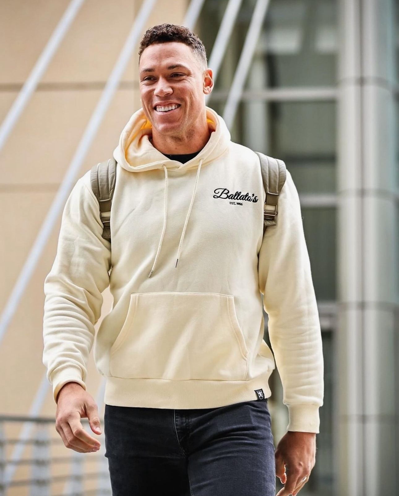 Ballato's Hoodie as seen on Aaron Judge (Butter Yellow/ Black)